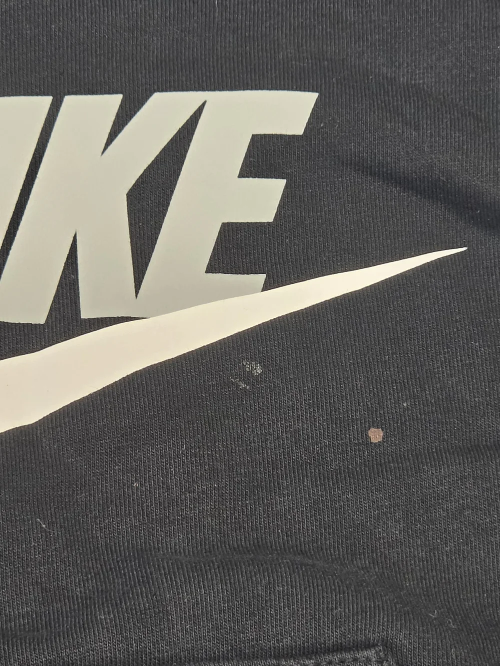 Nike Black Hoodie with White Swoosh Logo